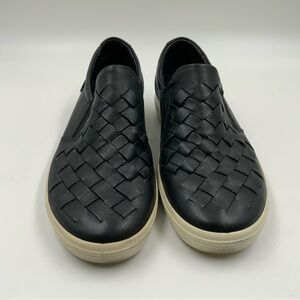 ECCO Women’s Black Soft 7 Woven Slip On Fashion Sneakers. Women’s Size 8.